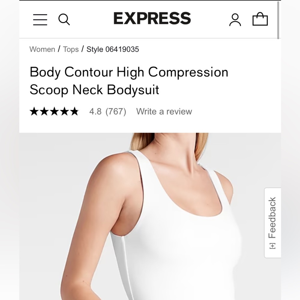 Body Contour High Compression Scoop Neck Bodysuit